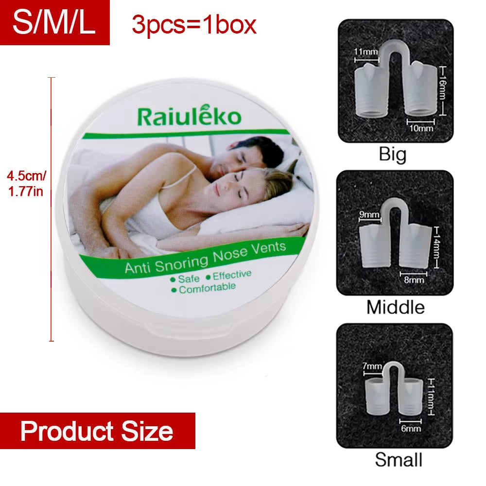 1 Box anti Snoring Nasal Dilator Nose Clip anti Snore Stopping Snoring Silent Sleep Aid Device for anti Snoring Improve Sleeping