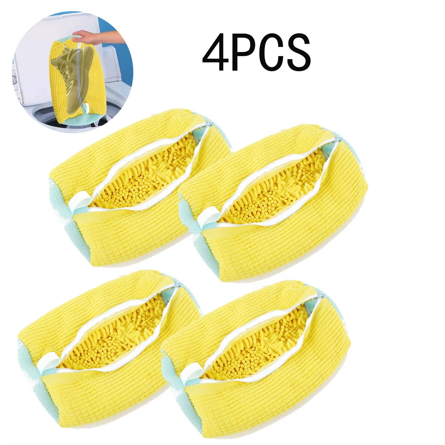 1-6PCS Washing Shoes Bag Mesh Shoes Bag Machine Travel Storage Bags Portable Anti-Deformation Protective Clothes Organizer