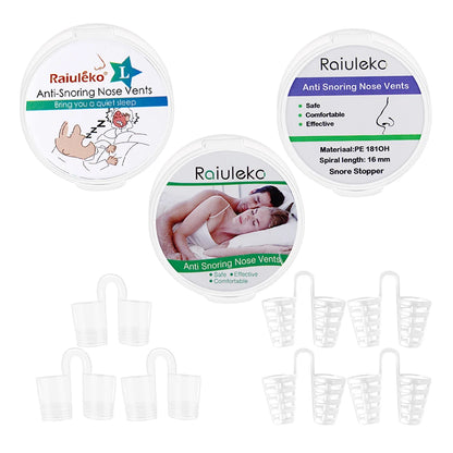 1 Box anti Snoring Nasal Dilator Nose Clip anti Snore Stopping Snoring Silent Sleep Aid Device for anti Snoring Improve Sleeping