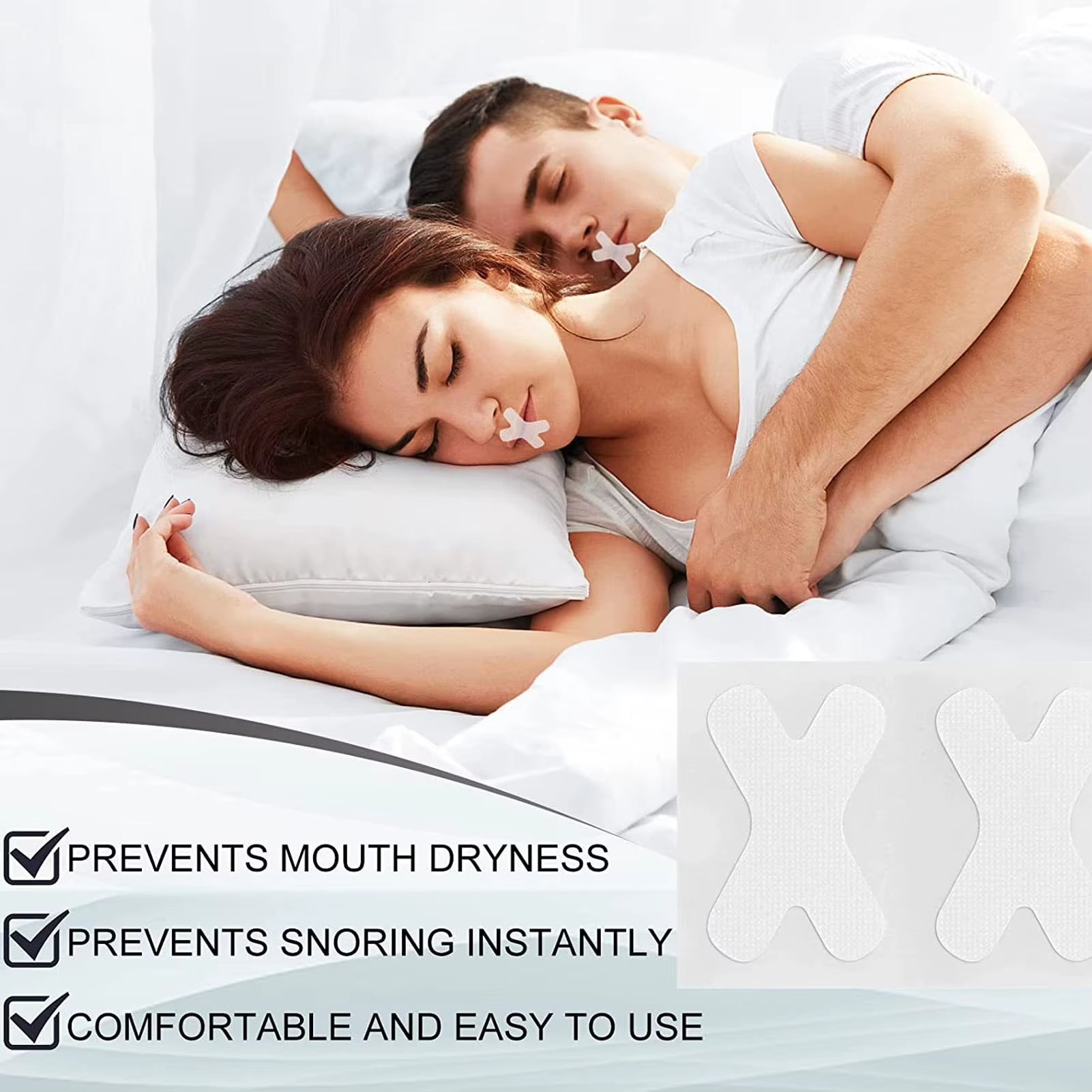 120Pcs Mouth Tape for Sleeping Mouth Tape for Sleeping Keep Mouth Close Prevent Snoring Gentle Sleep Strip Sleep Mouth Strip